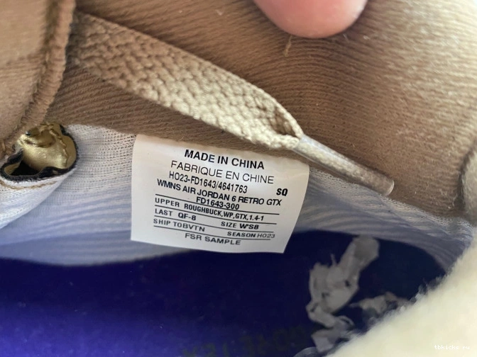 Reps TB Gore-Tex Kelp Brown WMNS Jordan Air 6 FD1643-300 0705